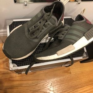 Adidas NMD Maroon and Olive green